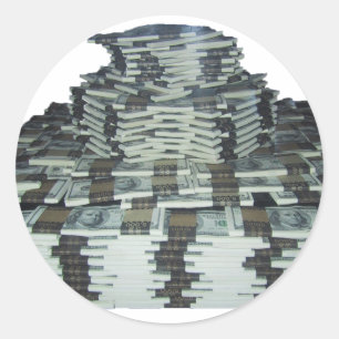 Eén miljoen dollar ronde sticker
