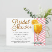 Een Mimosa Vrijgezellenfeest brunch Kaart (Staand voorkant)