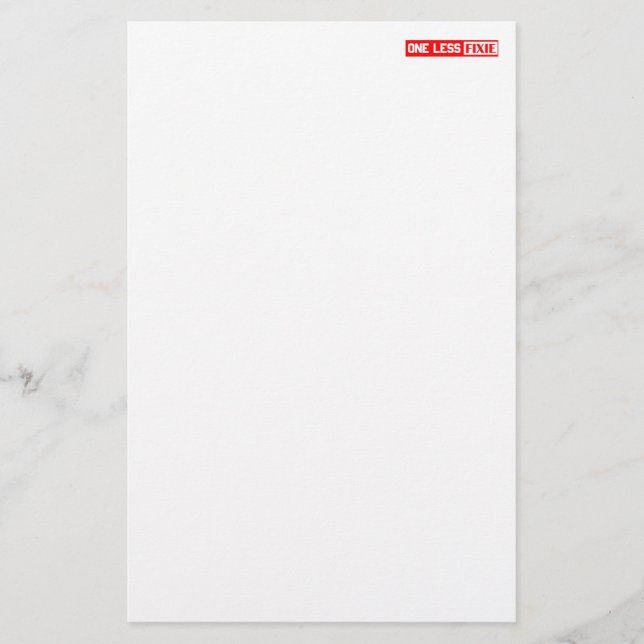 Eén minder Fixie (Voorkant)