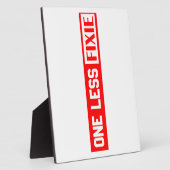 Eén minder Fixie Fotoplaat (Zijkant)