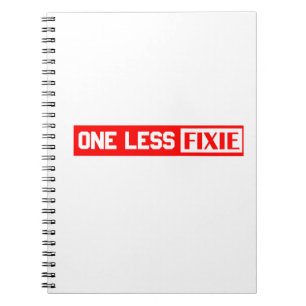 Eén minder Fixie Notitieboek