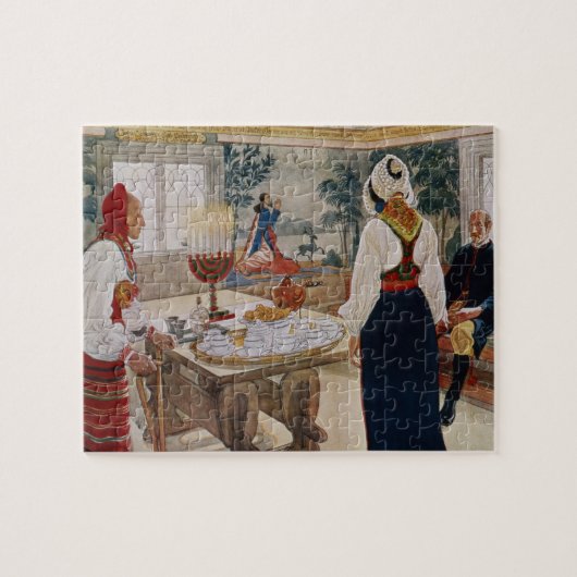 Een mineres katoen, van een commercieel bedrukte k legpuzzel (Horizontaal)