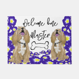 Een miniatuur cocker spaniel Welkom thuis Deurmat