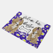 Een miniatuur cocker spaniel Welkom thuis Deurmat (Schuin)