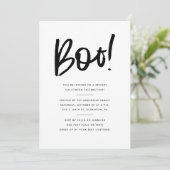 Een minimalistisch Halloween feest Kaart (Staand voorkant)