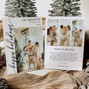 Een minimalistisch jaar in de Review Feestdagenkaart