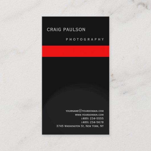 Een minimalistisch modern, modern visitekaartje (Voorkant)