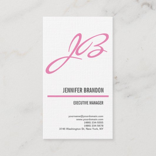 Een minimalistisch modern, modern visitekaartje (Voorkant)