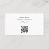 Een minimalistisch Visitekaartje (Achterkant)