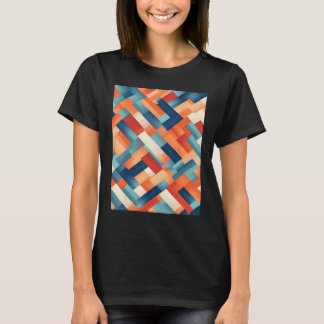 Een minimalistische abstracte olieverfschilderij t-shirt