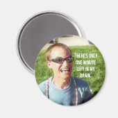 "Eén minuut links in mijn brein" Magneet (Voorkant / Achterkant)