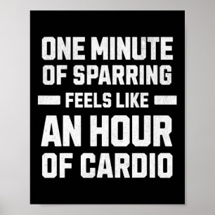 Een minuut sparren voelt als een uur cardi poster