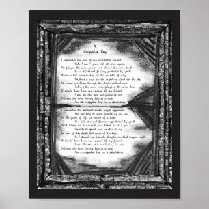 Een mishandelde jongen poster