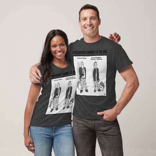 Een missionaris eindigt LDS missionaire cadeautjes T-shirt (Unisex)