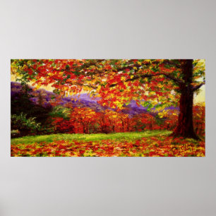 Een Misty New England najaar Poster