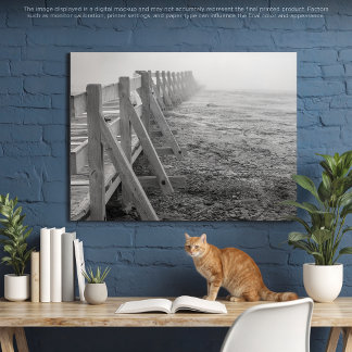 Een Misty Yellowstone Trail Canvas Afdruk