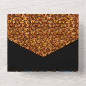 Een mix van Jack-o-Lanterns All In One Uitnodiging (Achterkant)