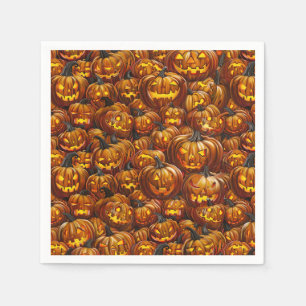 Een mix van Jack-o-Lanterns Servet