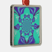 Een mix van Kaleidoscope en Mandala Art! Metalen Ornament (Rechts)