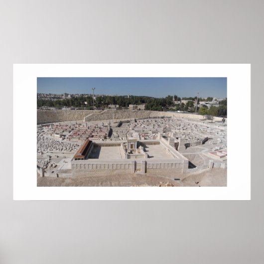 Een model van Herod's tempel Poster (Voorkant)
