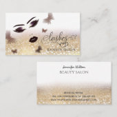 Een modern, aantrekkelijk meisje gezicht visitekaartje (Voorkant / Achterkant)