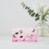 Een modern, aantrekkelijk meisje gezicht visitekaartje (Staand voorkant)