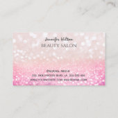 Een modern, aantrekkelijk meisje gezicht visitekaartje (Achterkant)