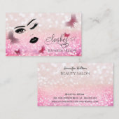 Een modern, aantrekkelijk meisje gezicht visitekaartje (Voorkant / Achterkant)