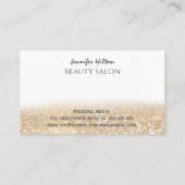 Een modern, aantrekkelijk meisje gezicht visitekaartje (Achterkant)