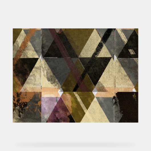 Een modern abstract ontwerp acryl bord (Voorkant)