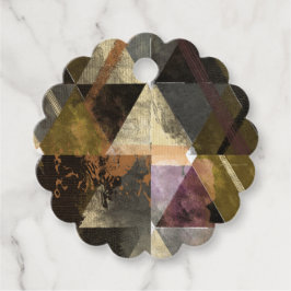 Een modern abstract ontwerp bedankjes labels