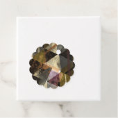 Een modern abstract ontwerp bedankjes labels (In situ)