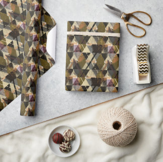 Een modern abstract ontwerp cadeaupapier