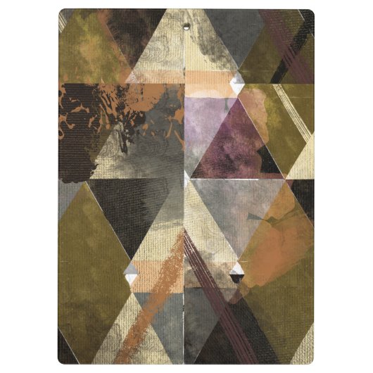 Een modern abstract ontwerp klembord (Achterkant)