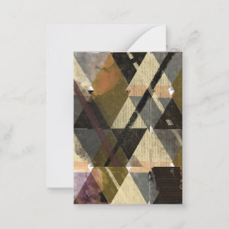 Een modern abstract ontwerp notitiekaartje