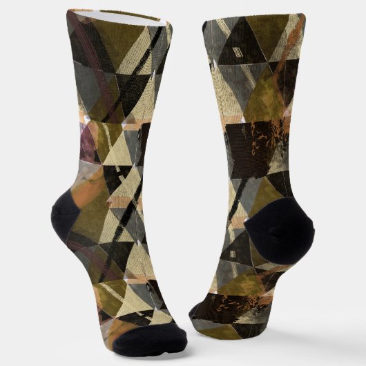 Een modern abstract ontwerpCrew Sokken (Gebogen)