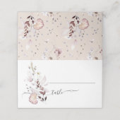 Een modern Baby shower met een minimale wilde bloe (Buitenkant ongevouwen)