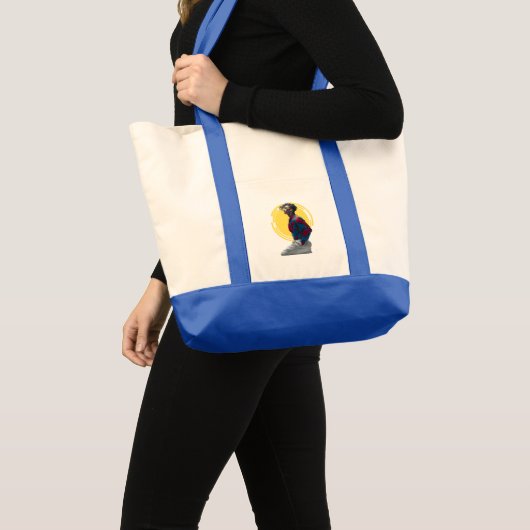 Een modern Man in levendige, Abstracte app Tote Bag (Voorkant (product))