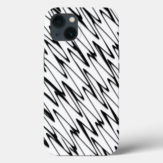Een moderne Abstracte energetische lijnkunst iPhone 13 Hoesje