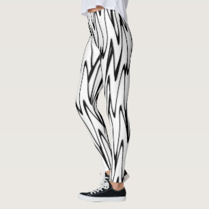 Een moderne Abstracte energetische lijnkunst Leggings