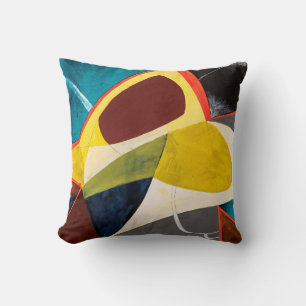 Een moderne Abstracte Waterverf schilderen. Kussen