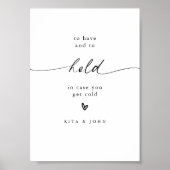 Een moderne bruiloft om Drink te hebben en te houd Poster (Voorkant)