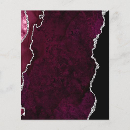 een moderne bruine bruine en zilveren kalligrafisc (Achterkant)