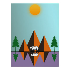 Een moderne Natuur ontsnapping Perfect Poster