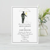 Een moderne Waterverf minimalistische bruiloft Kaart (Staand voorkant)