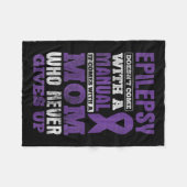 Een moeder die nooit het bewustzijn van epilepsie  fleece deken (Voorkant (Horizontaal))