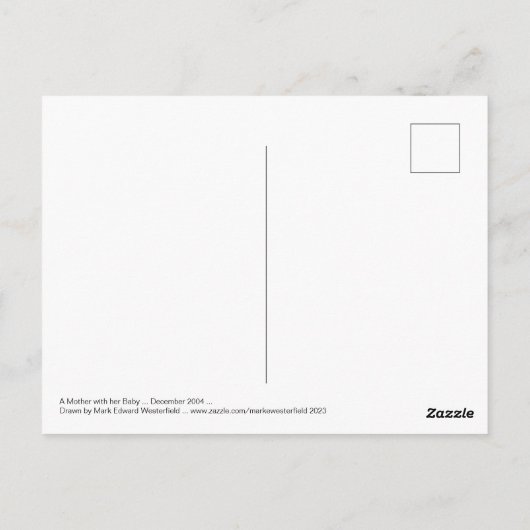 Een moeder en haar Baby... december 2004 Briefkaart (Achterkant)