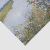 Een moeder en kind bij een rivier met wilde Rozen Tissuepapier (Detail)