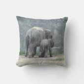 Een moeder houdt van olifant Pillow Kussen (Voorkant)