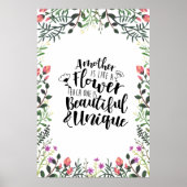Een moeder is als een bloem poster (Voorkant)